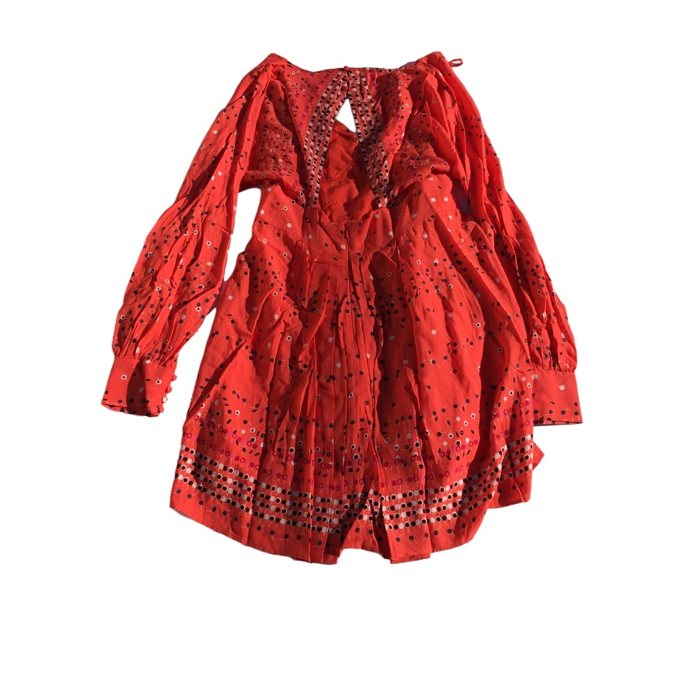 Free People Coryn Mini Dress Combo red 12 - Picture 2 of 7